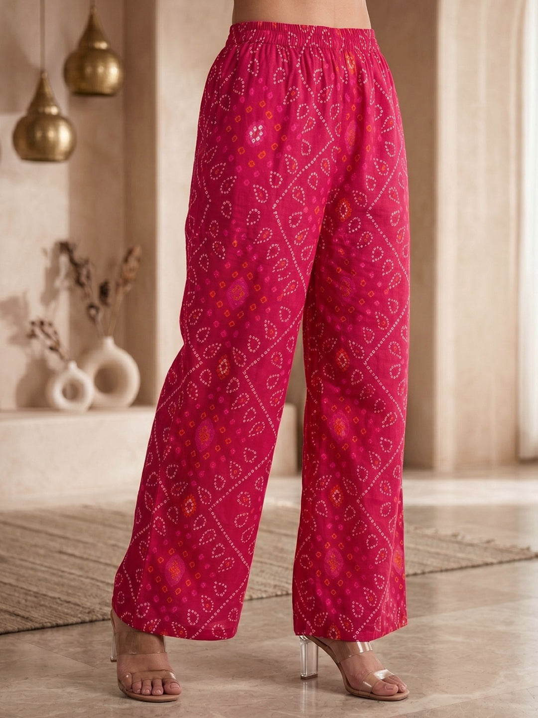 Printed Cotton Blend Kurta Set