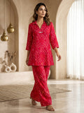 Printed Cotton Blend Kurta Set