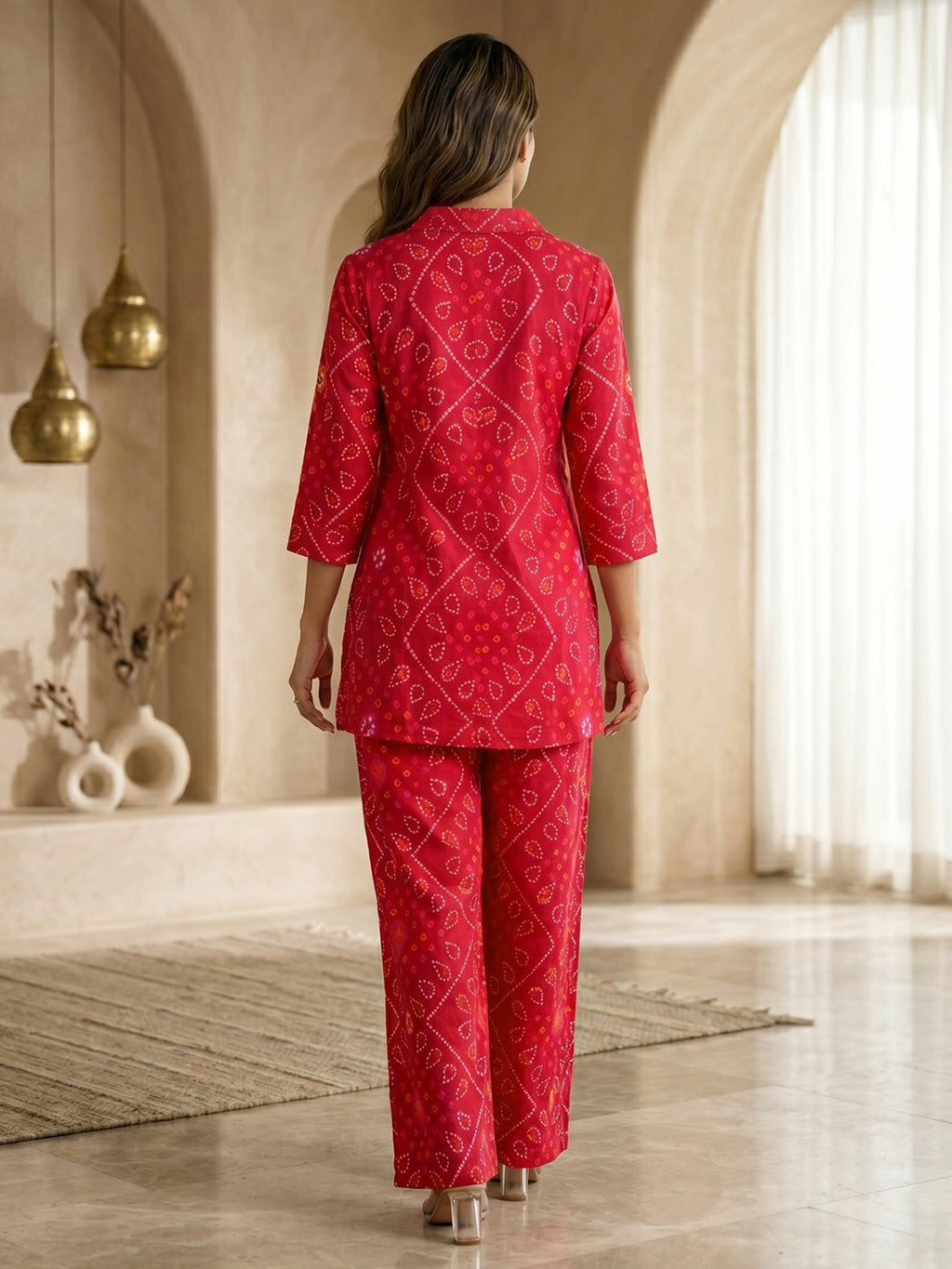 Printed Cotton Blend Kurta Set