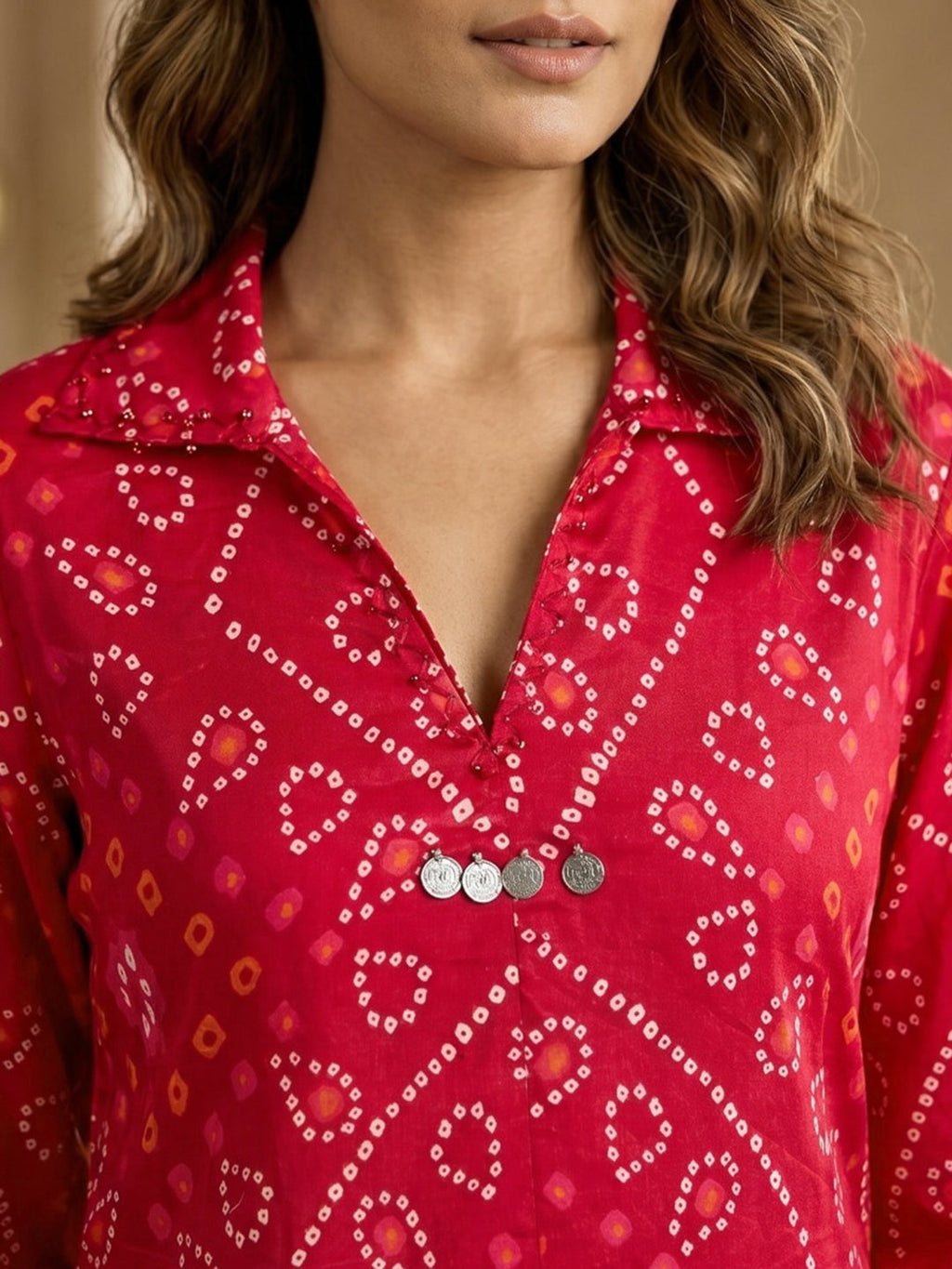 Printed Cotton Blend Kurta Set