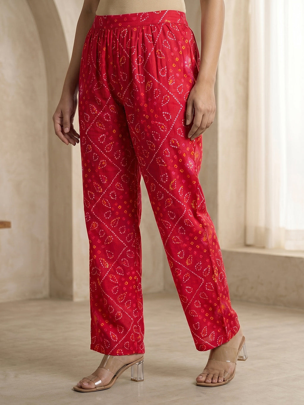 Printed Cotton Blend Kurta Set