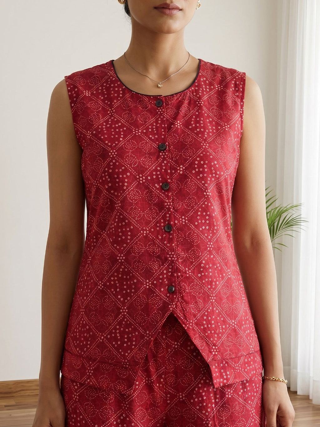 Printed Cotton Blend Kurta Set