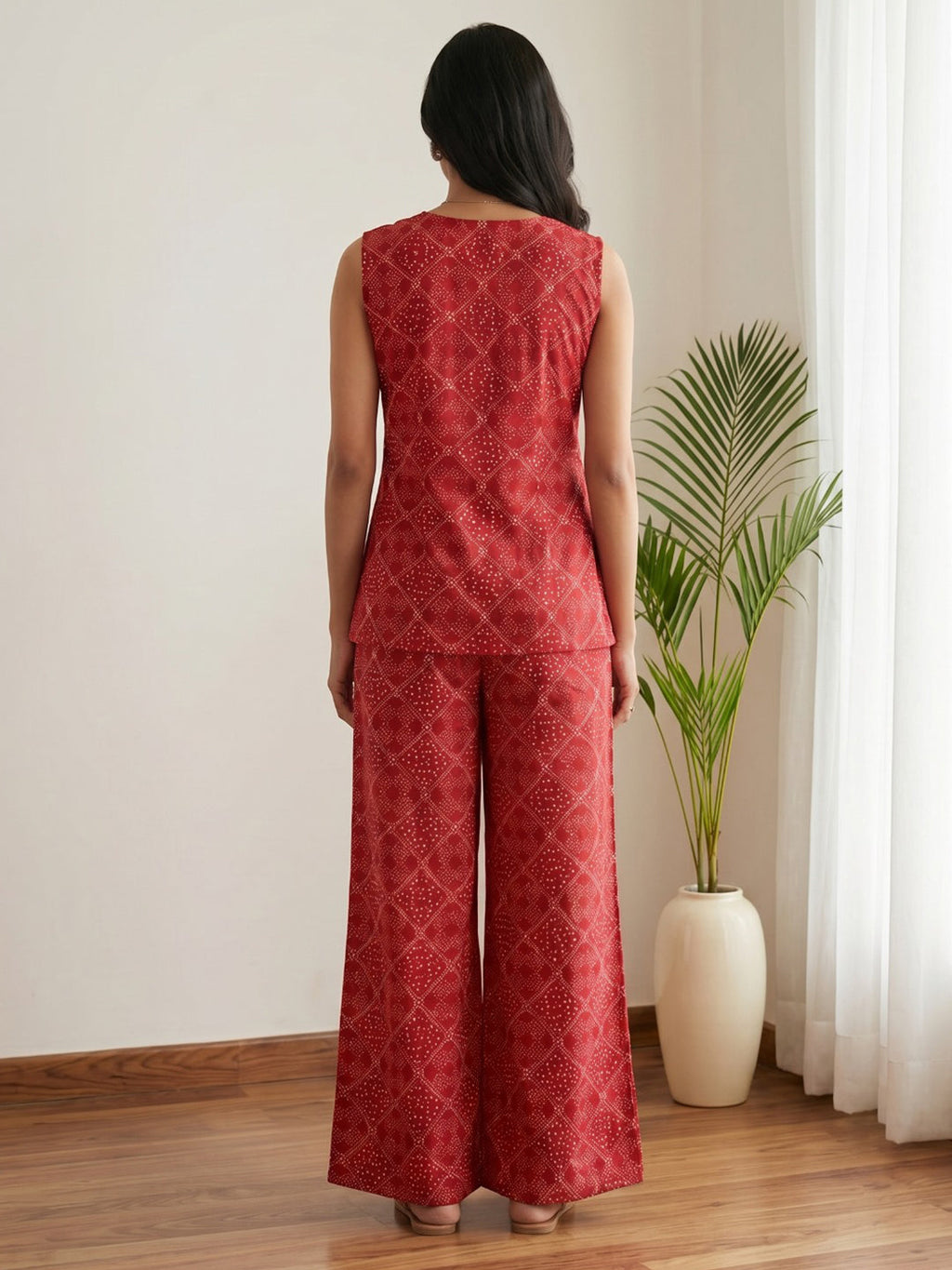 Printed Cotton Blend Kurta Set