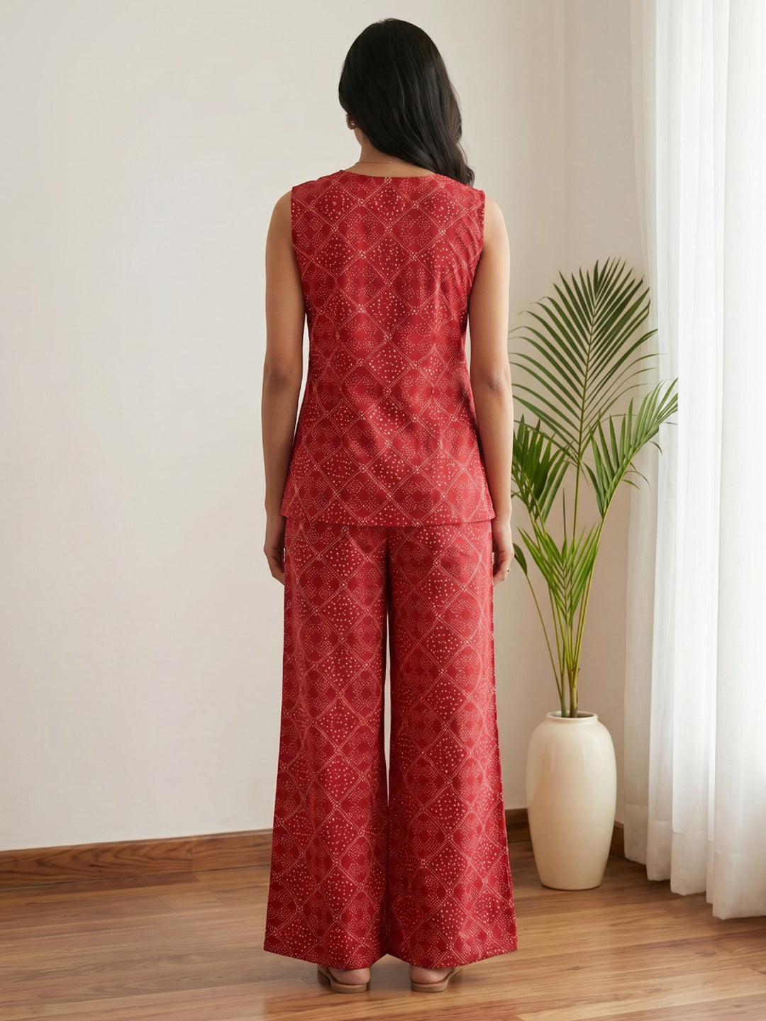 Printed Cotton Blend Kurta Set