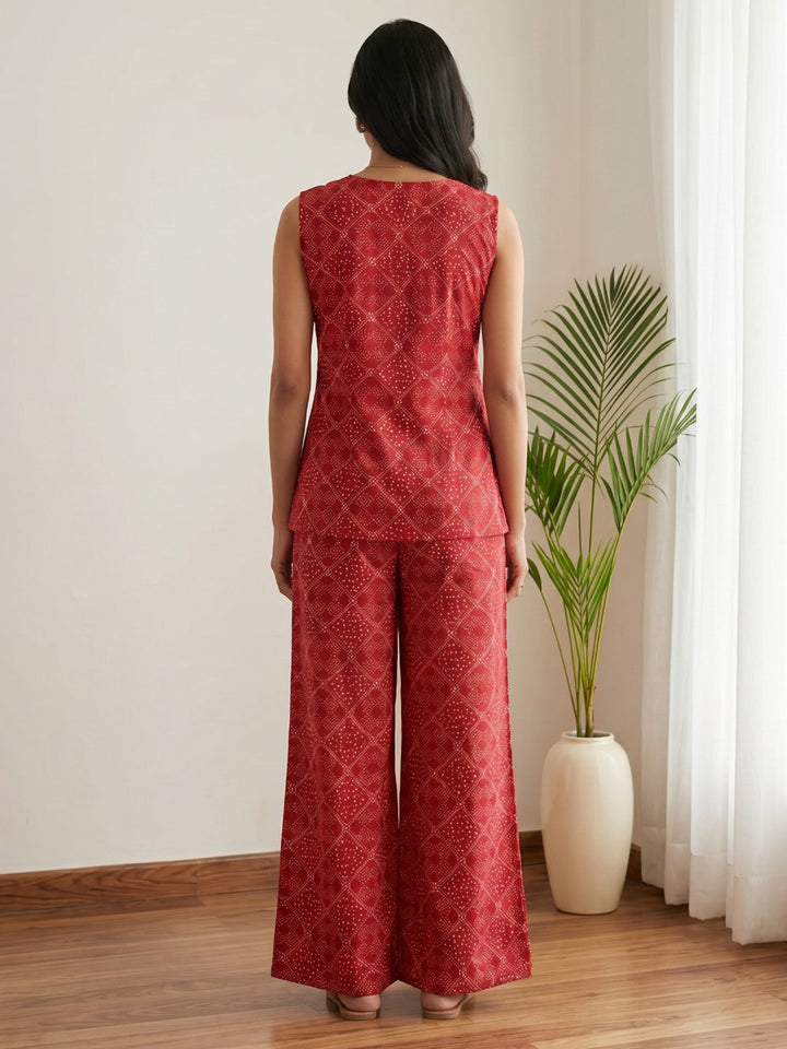 Printed Cotton Blend Kurta Set