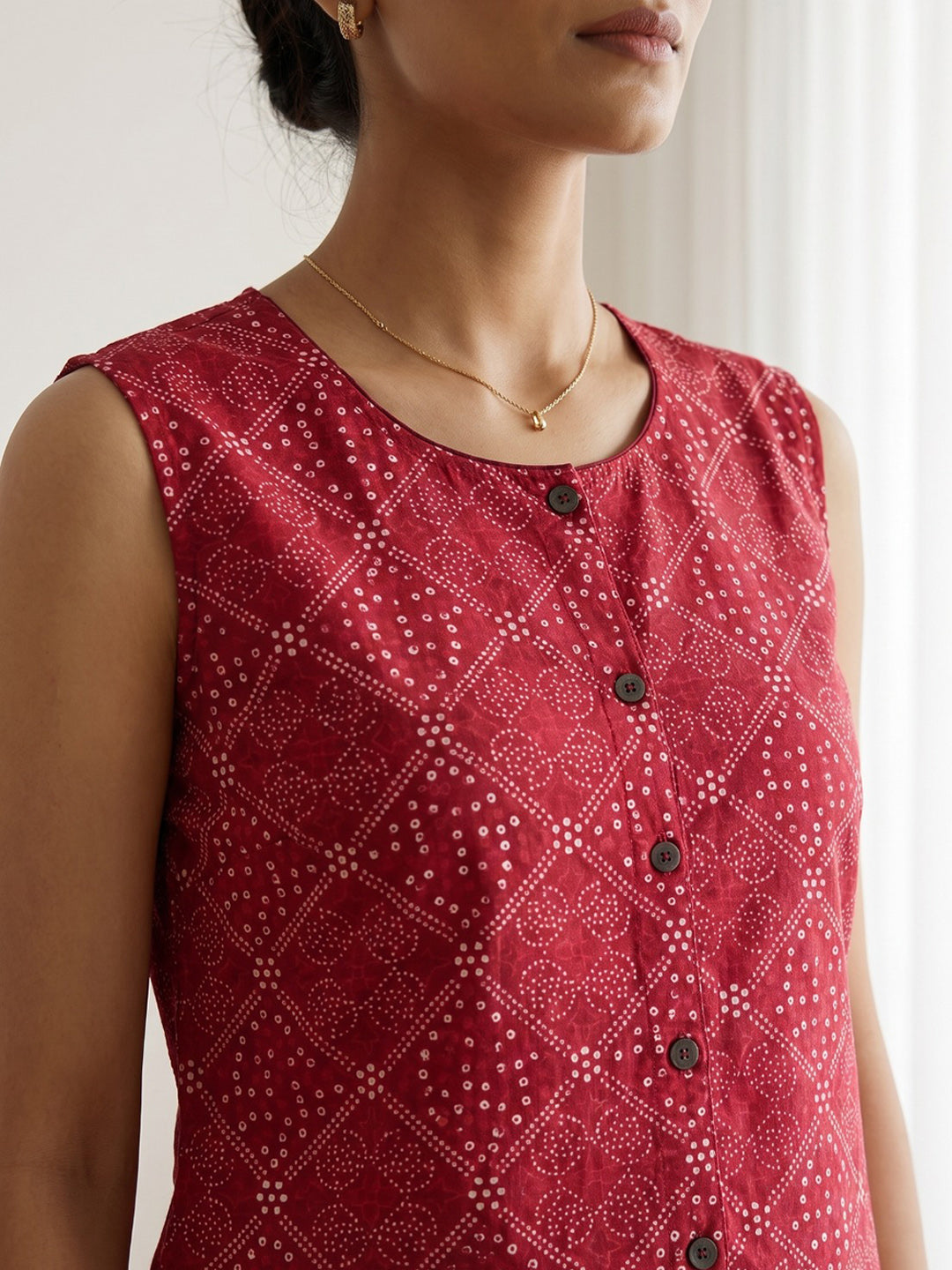 Printed Cotton Blend Kurta Set