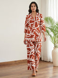 Printed Cotton Blend Kurta Set