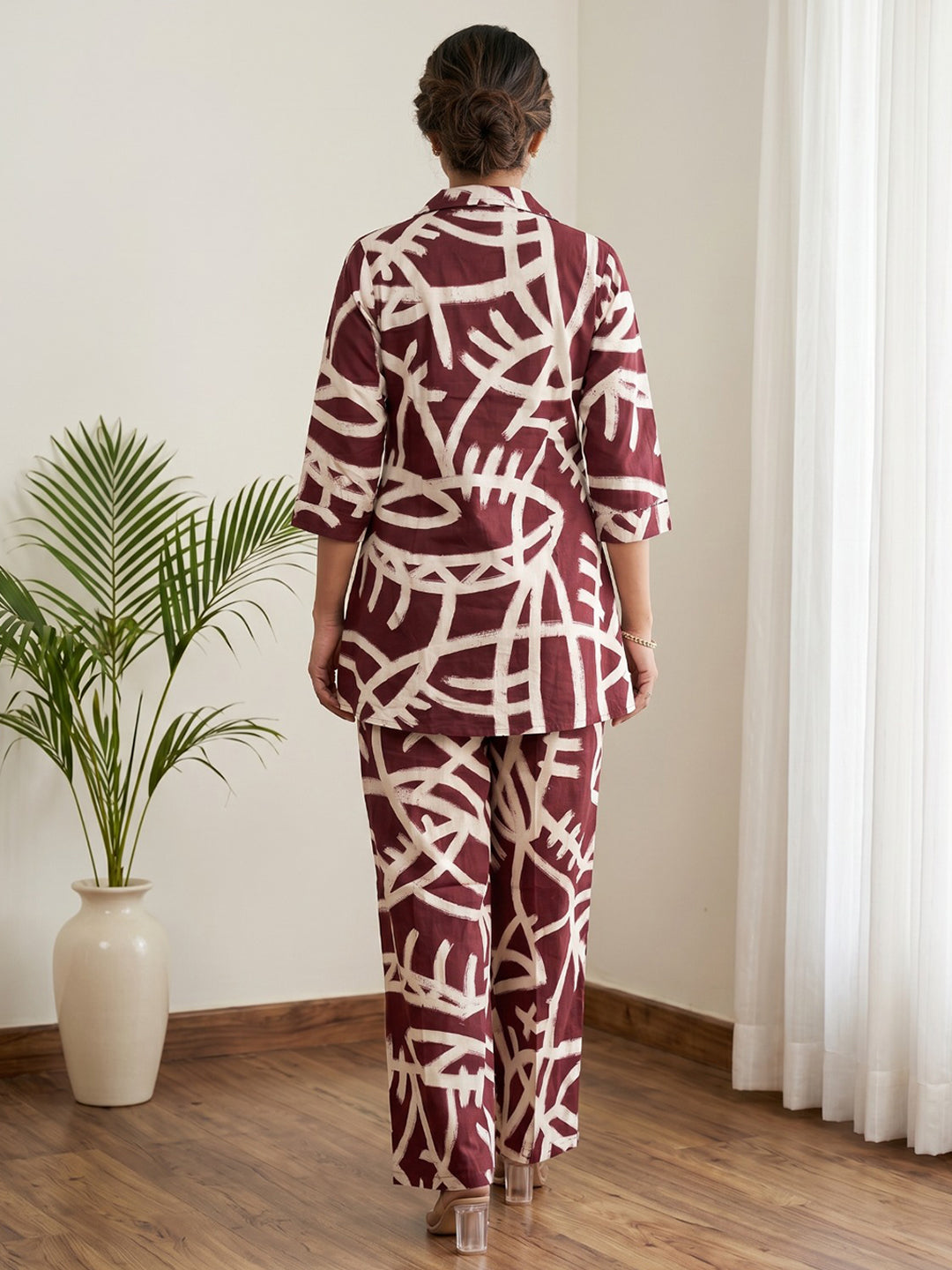 Printed Cotton Blend Kurta Set