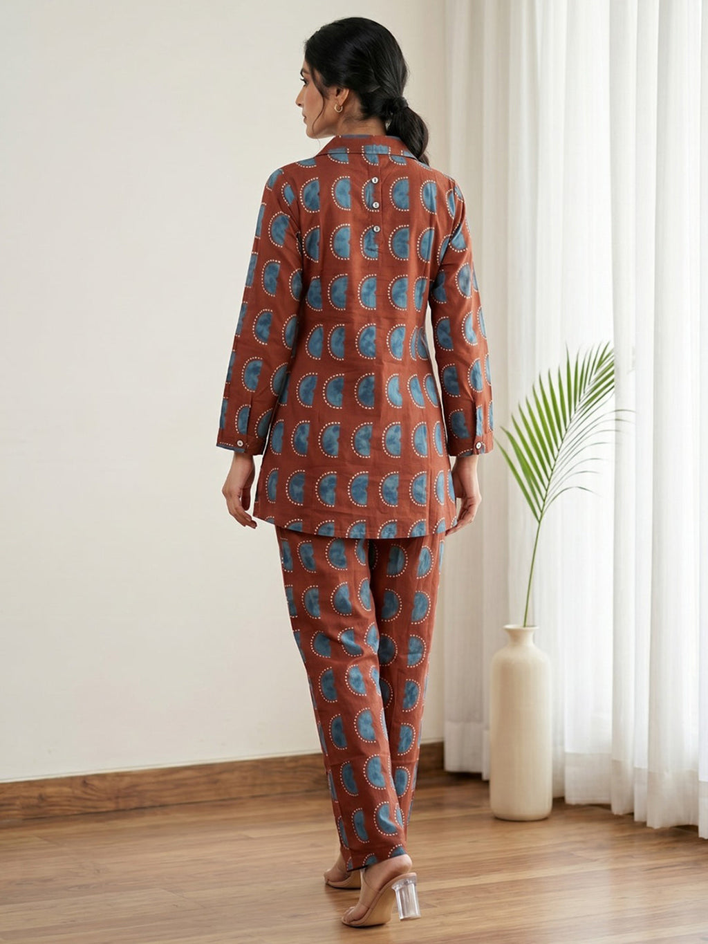 Printed Cotton Blend Kurta Set