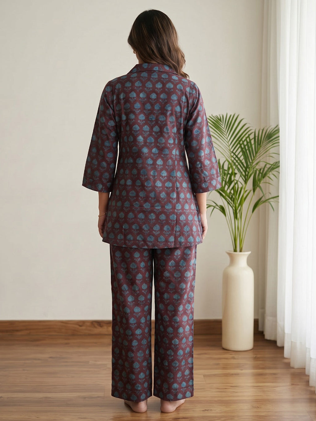Printed Cotton Blend Kurta Set