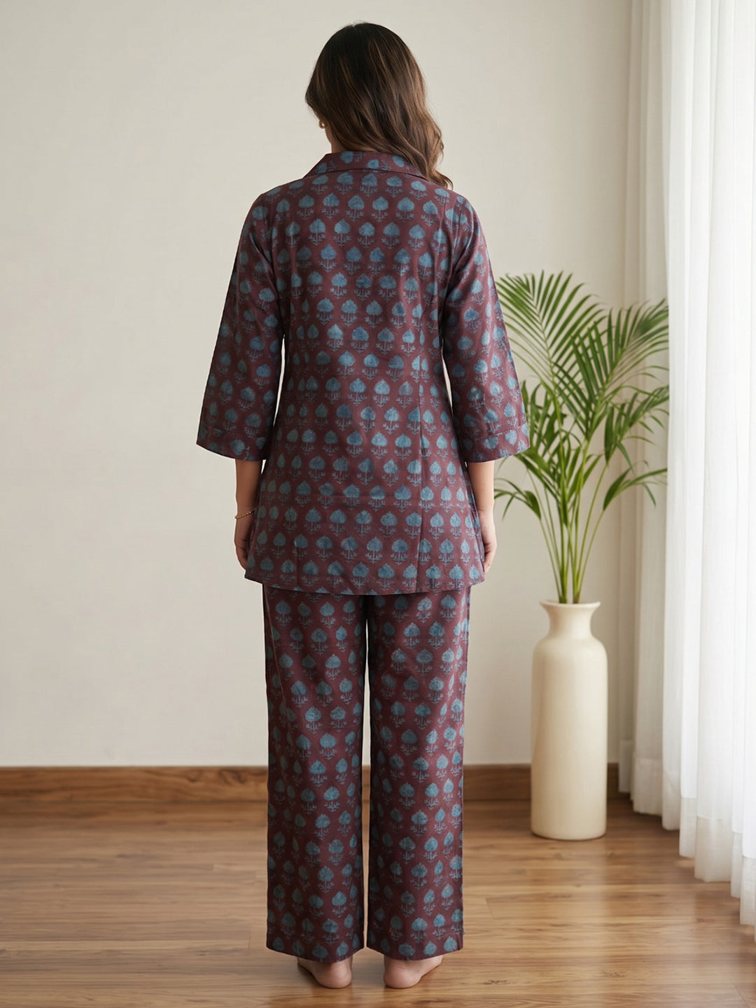 Printed Cotton Blend Kurta Set