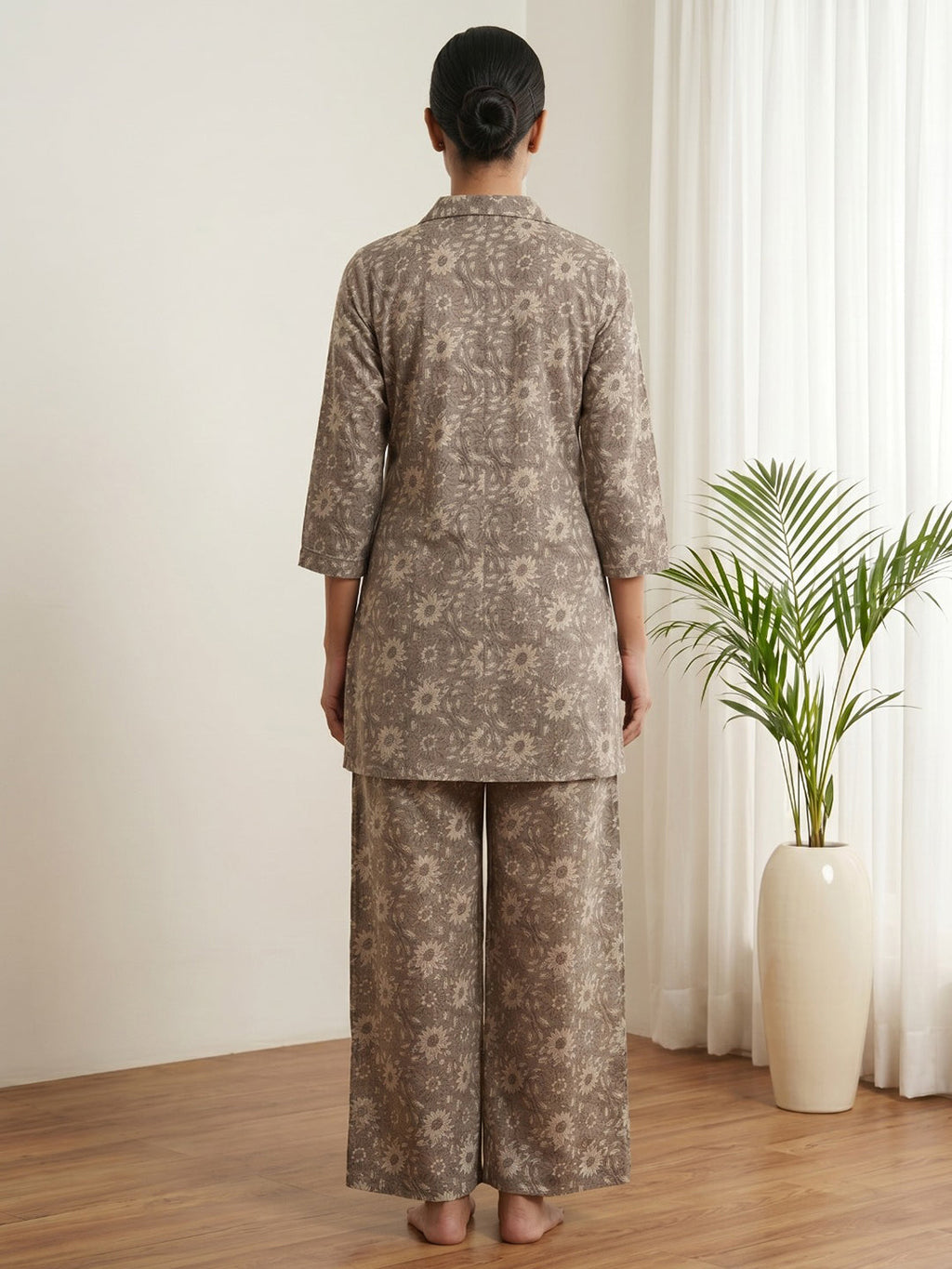 Printed Cotton Blend Kurta Set