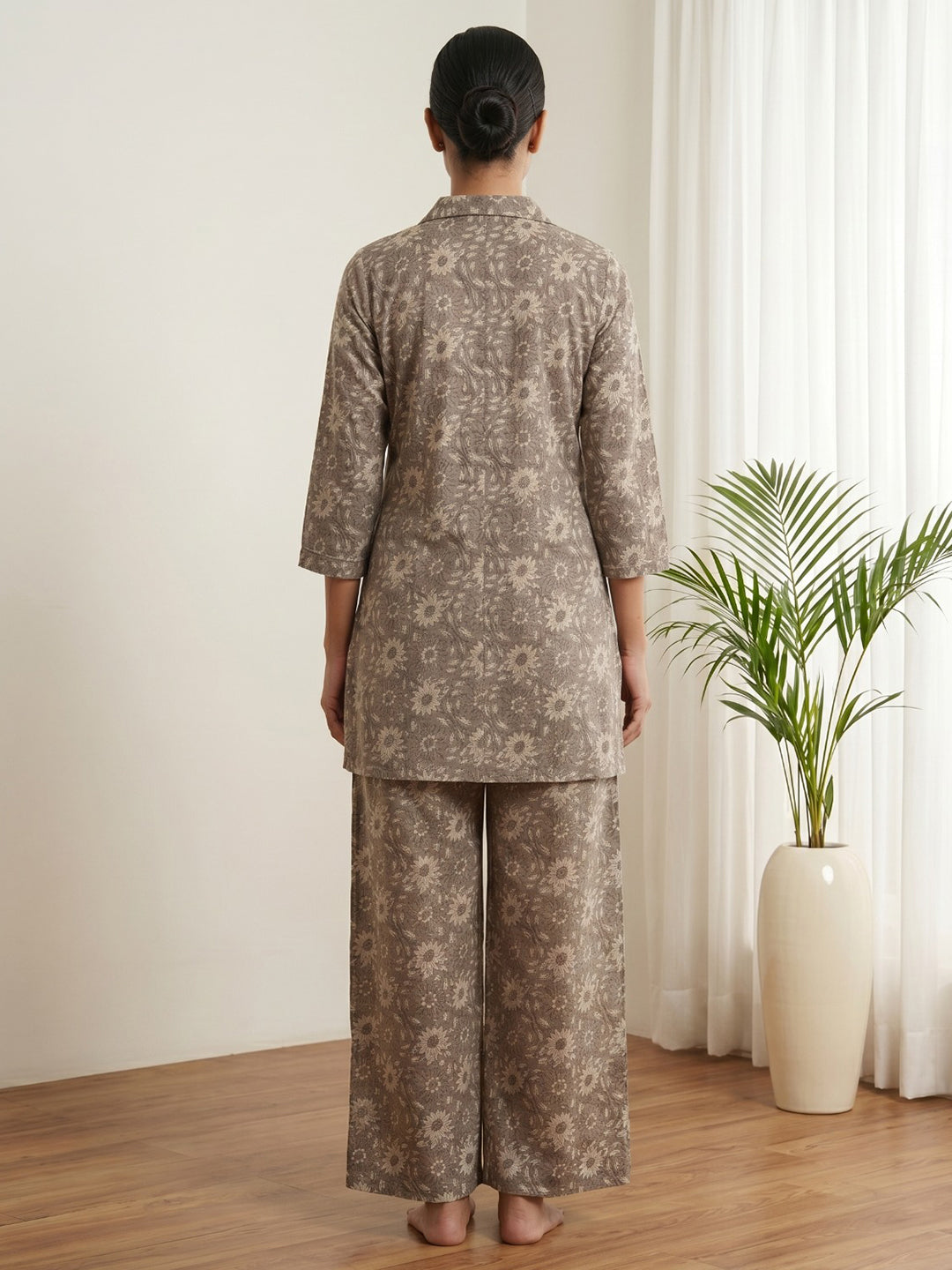 Printed Cotton Blend Kurta Set