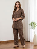 Printed Cotton Blend Kurta Set