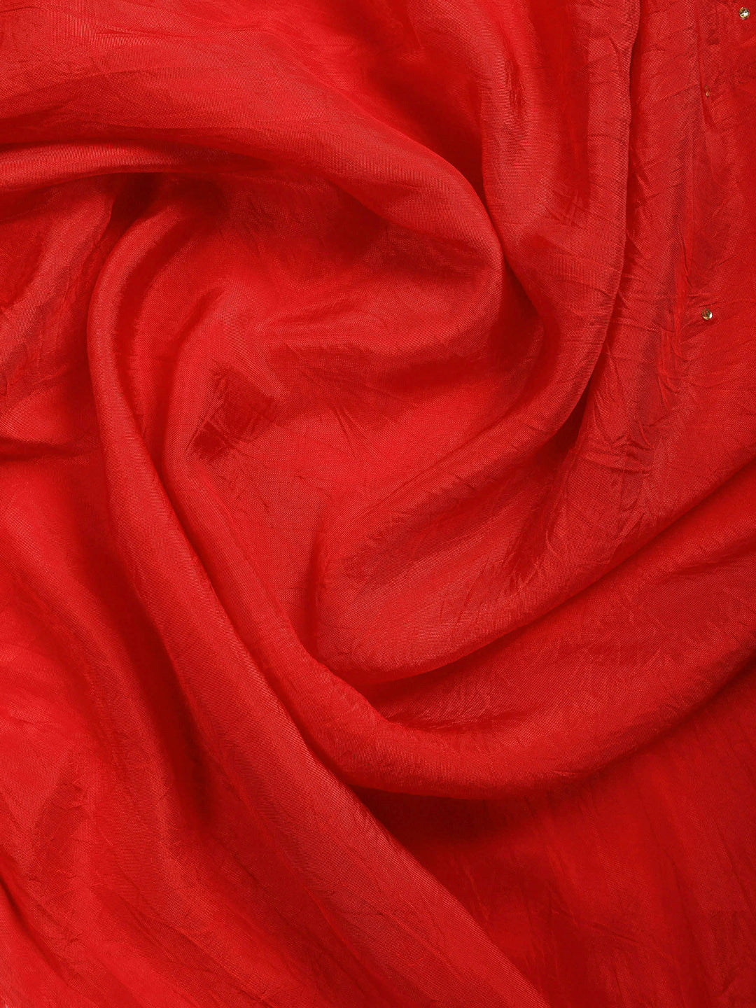 Red Embroidered Chiffon Saree