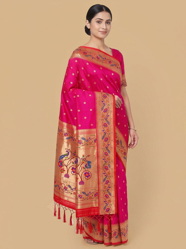 Rani Woven Design Art Silk Saree
