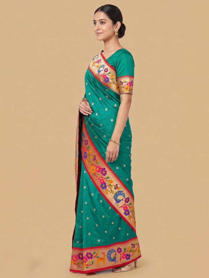 Blue Woven Design Art Silk Saree
