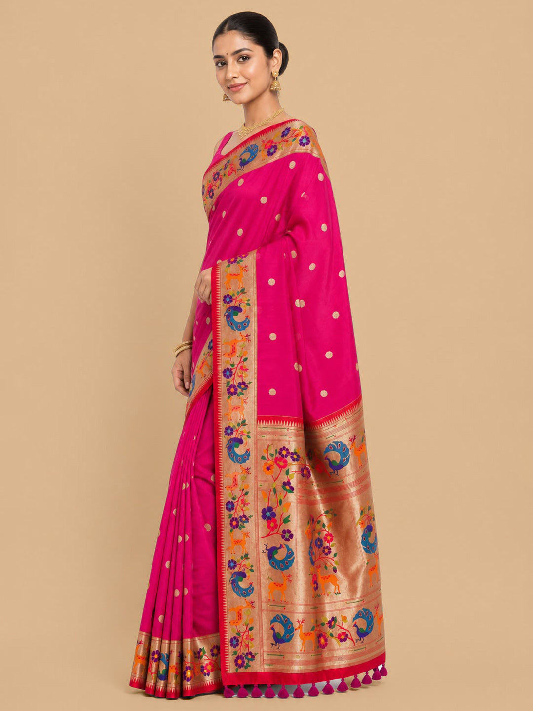 Rani Woven Design Art Silk Saree