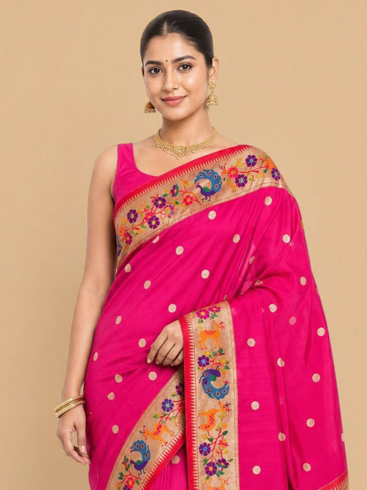Rani Woven Design Art Silk Saree