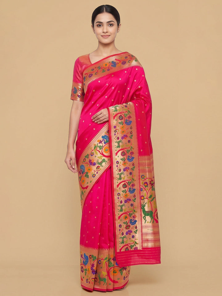 Rani Woven Design Art Silk Saree