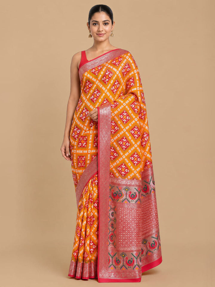 Mustard Woven Design Art Silk Saree