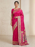 Rani Cotton Blend Woven Saree