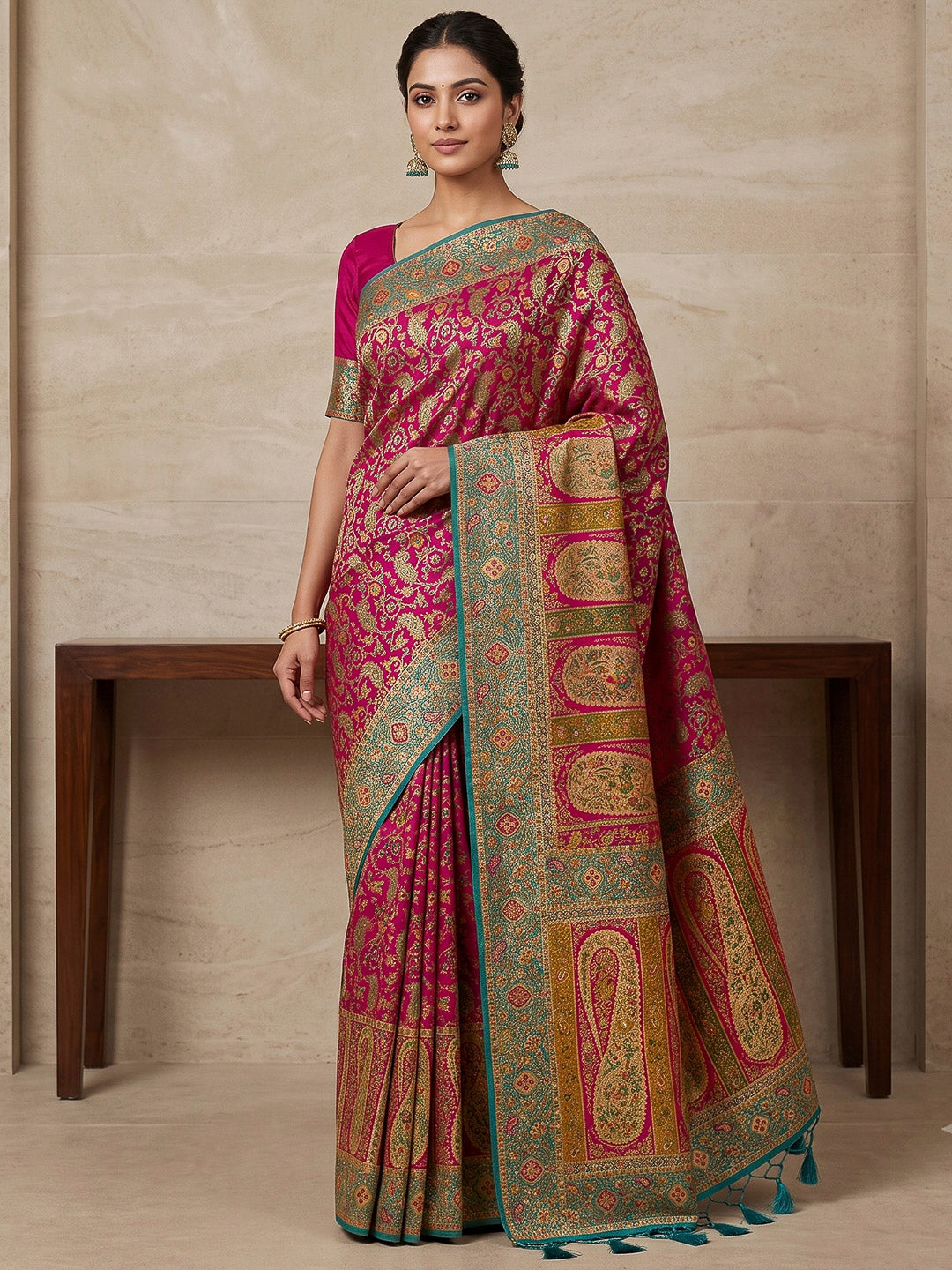 Rani Art Silk Printed Saree