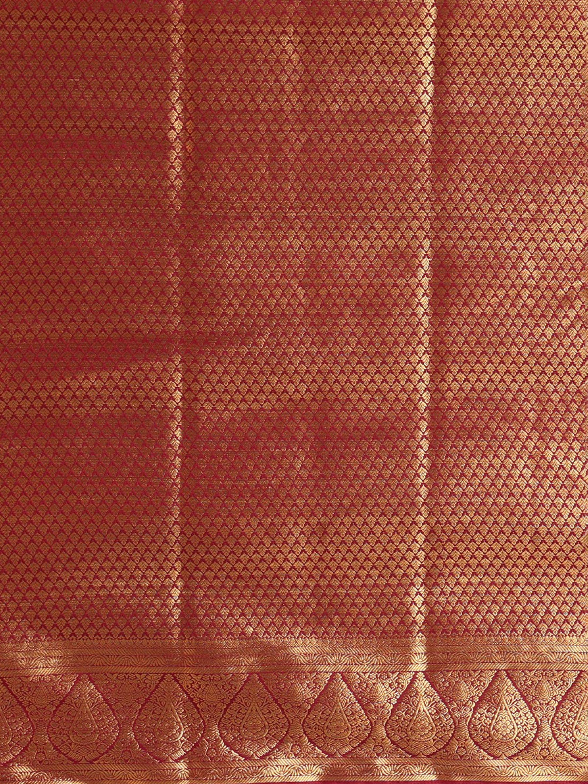 Off White Red Woven Design Balaton Saree
