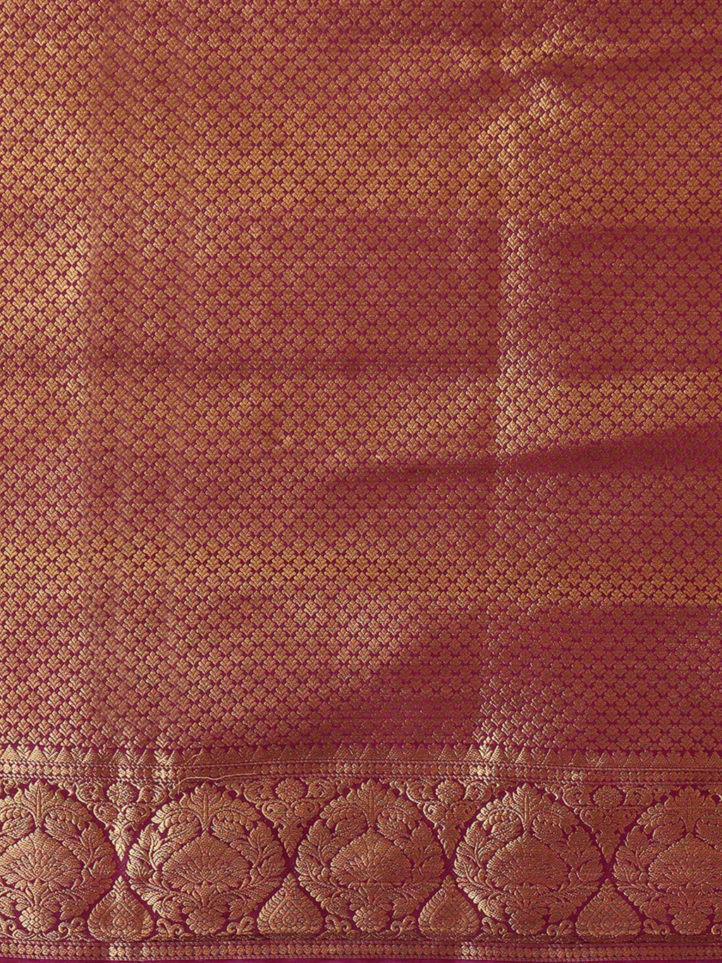 Off White Maroon Woven Design Balaton Saree