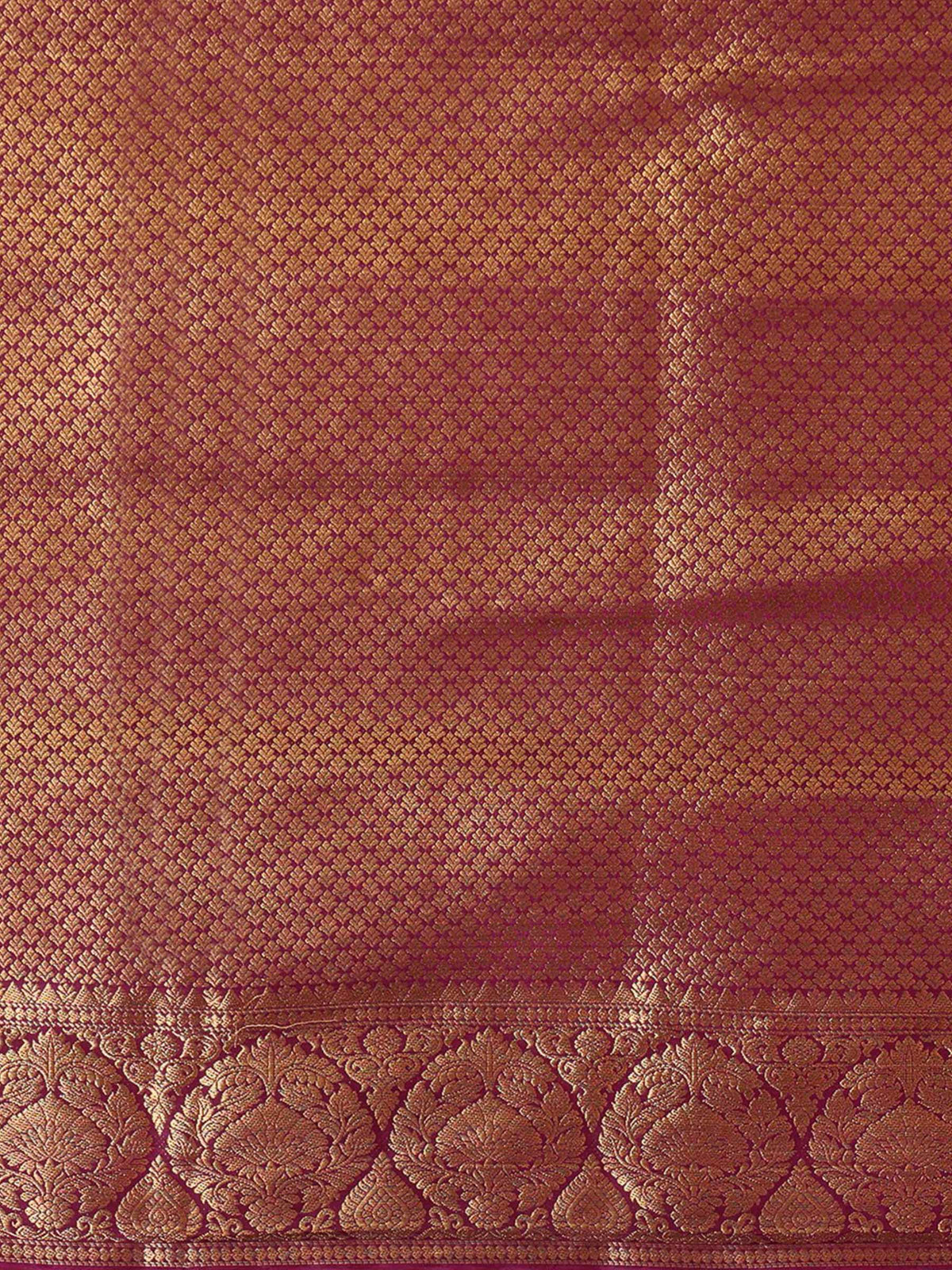 Off White Maroon Woven Design Balaton Saree