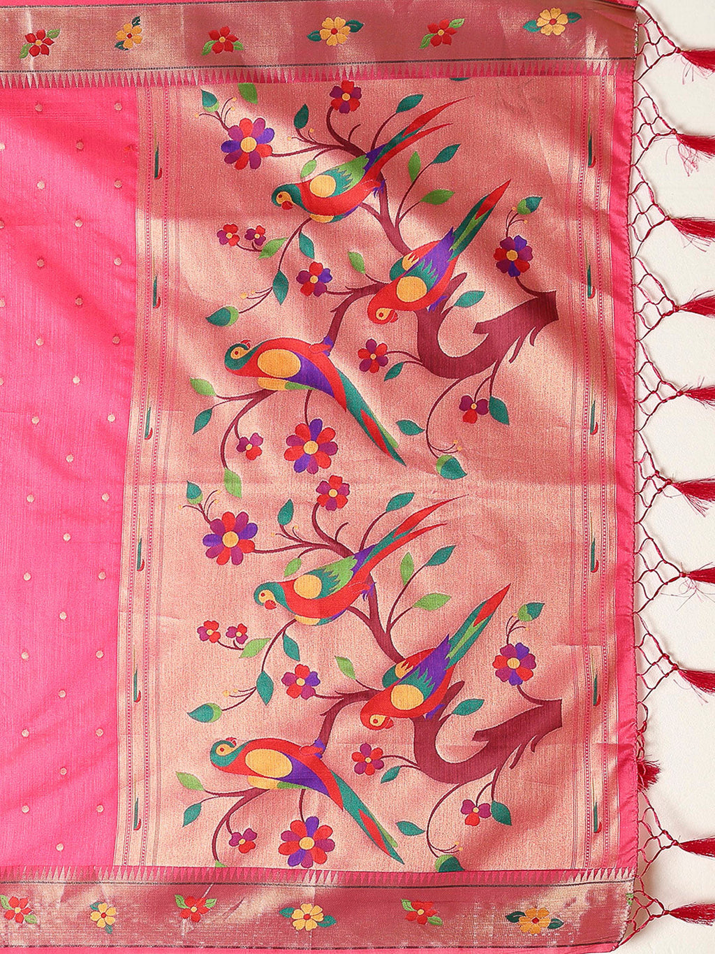 Rani Tissue Woven Saree