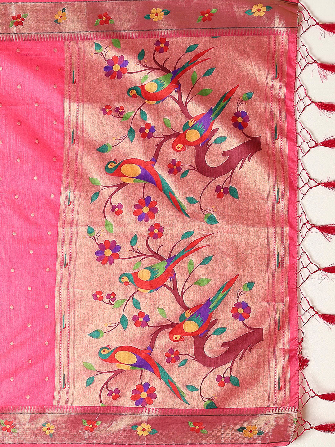 Rani Tissue Woven Saree