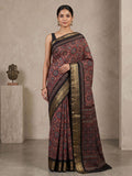 Black Chiffon Printed Saree