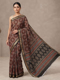 Black Chiffon Printed Saree