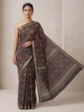 Black Chiffon Printed Saree