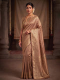 Off White Woven Design Art Silk Kanjivaram Saree