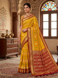 Mustard Woven Design Art Silk Kanjivaram Saree