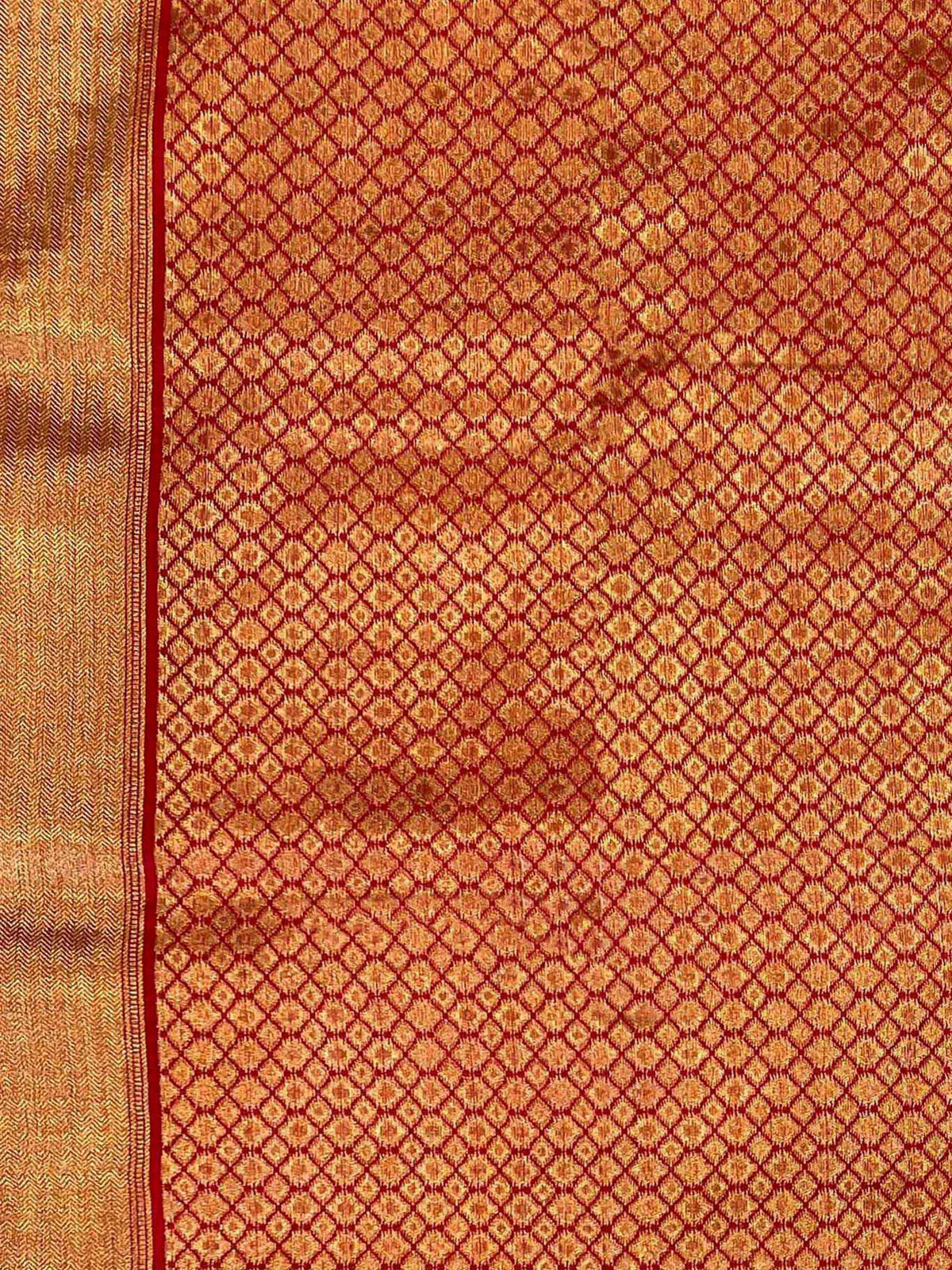 Mustard Woven Design Art Silk Kanjivaram Saree