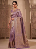 Pink Woven Design Art Silk Kanjivaram Saree