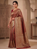 Red Woven Design Art Silk Kanjivaram Saree