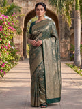 Green Woven Design Art Silk Kanjivaram Saree