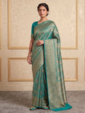Blue Woven Design Art Silk Kanjivaram Saree