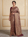 Maroon Woven Design Art Silk Kanjivaram Saree