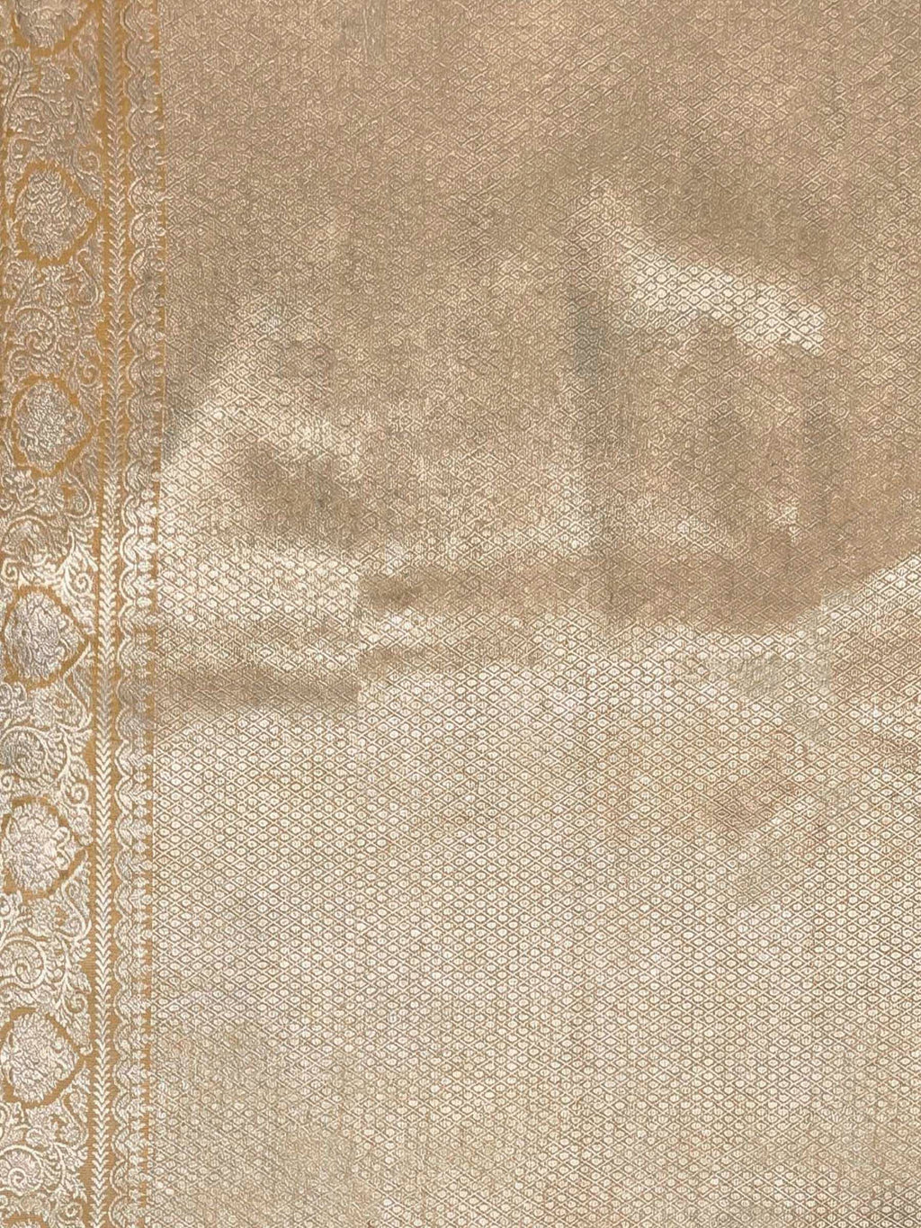 Beige Woven Design Art Silk Kanjivaram Saree