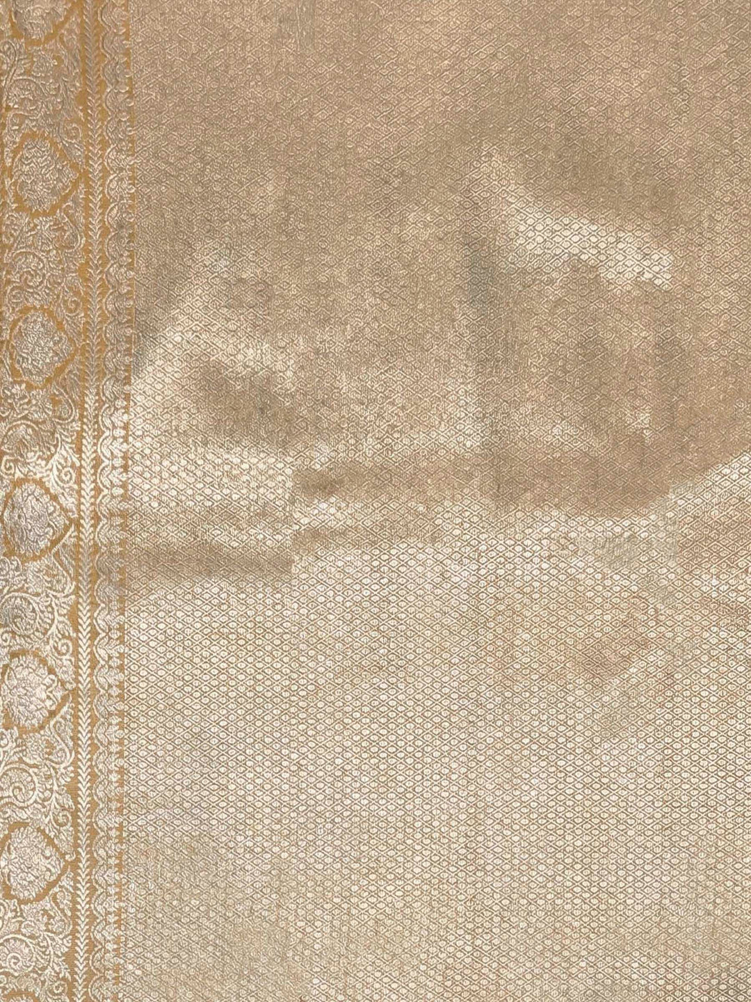 Beige Woven Design Art Silk Kanjivaram Saree