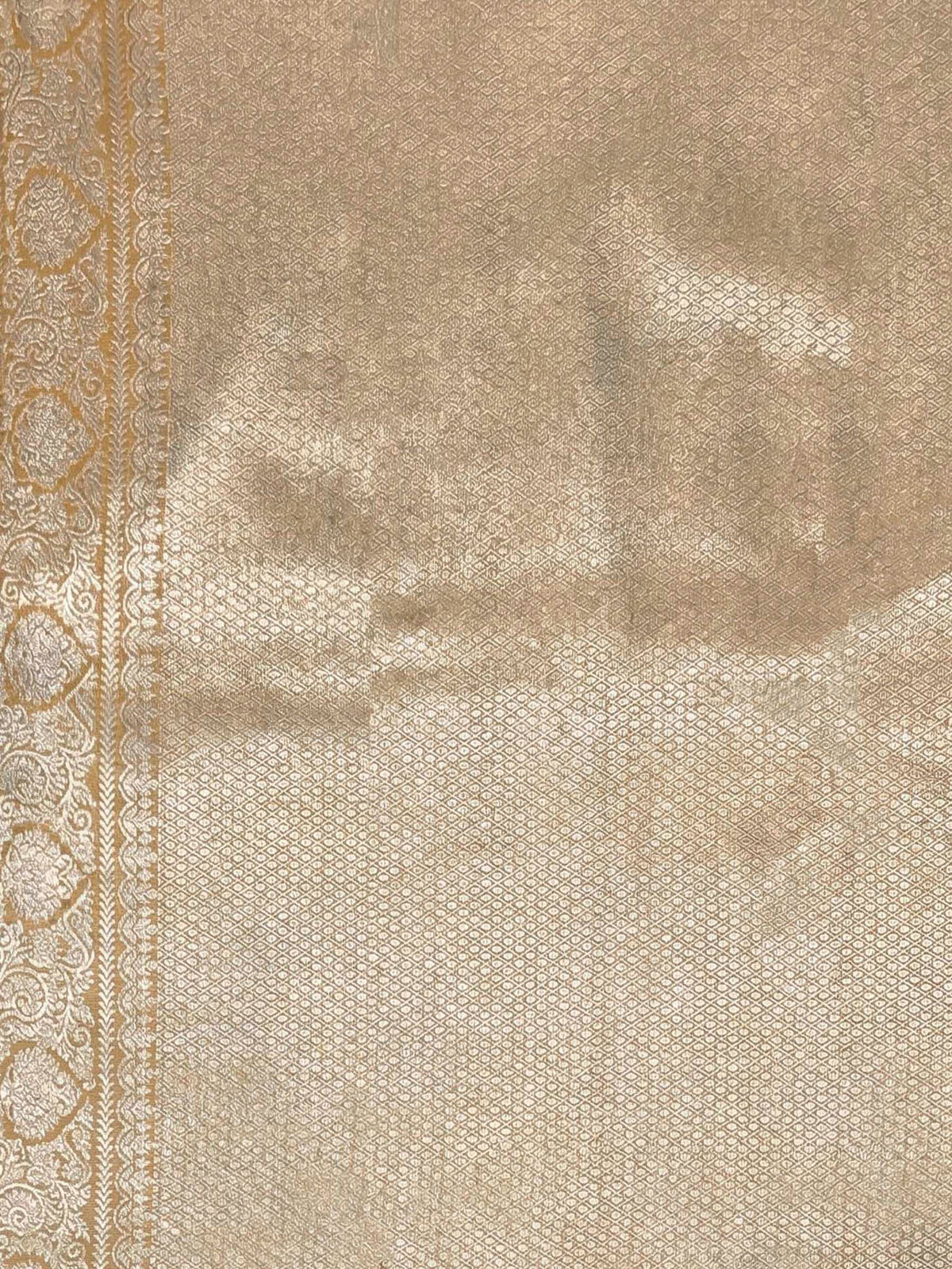 Beige Woven Design Art Silk Kanjivaram Saree