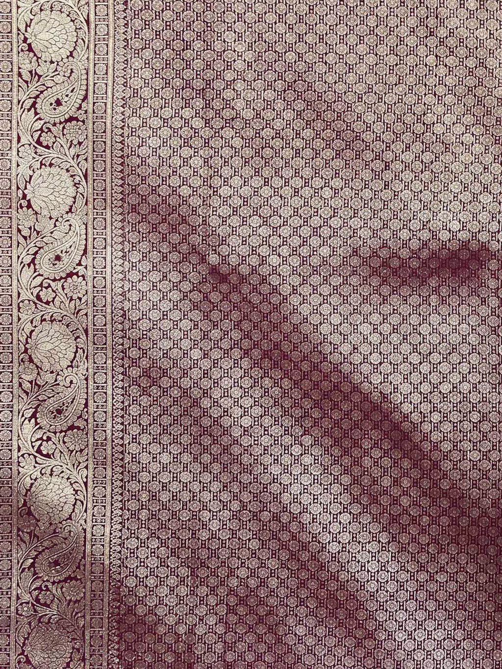 Maroon Woven Design Art Silk Kanjivaram Saree