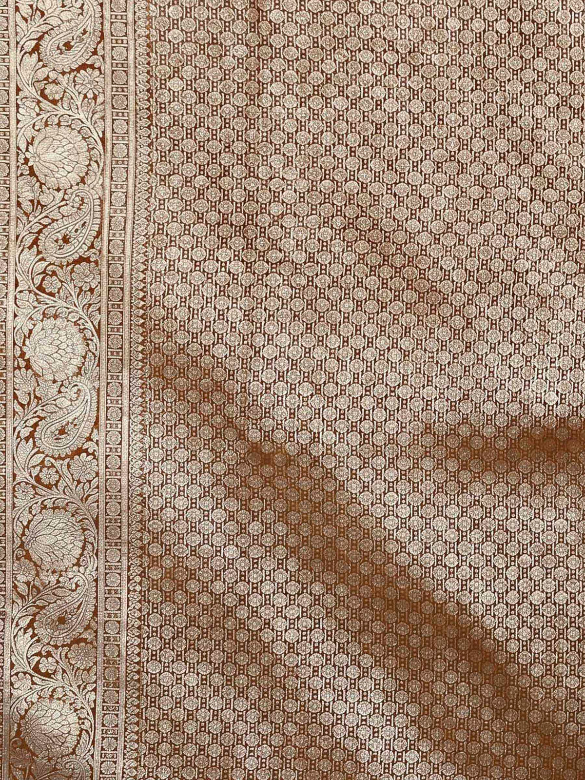 Mustard Woven Design Art Silk Kanjivaram Saree