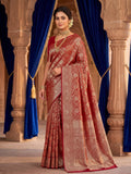 Red Woven Design Art Silk Kanjivaram Saree