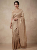 Beige Woven Design Art Silk Kanjivaram Saree